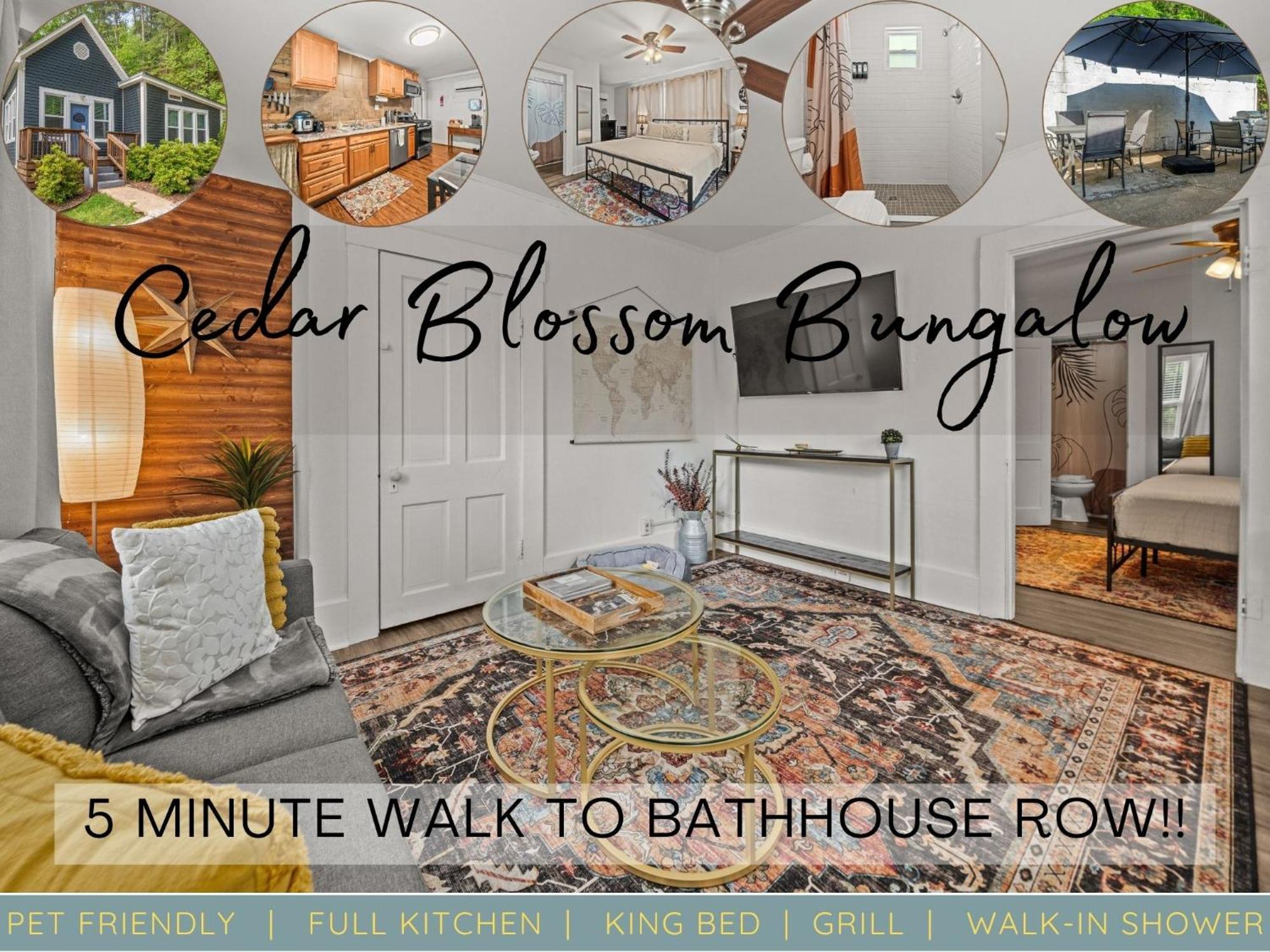 Cedar Blossom Bungalow Is A Cozy Getaway With A 5 Minute Walk To Downtown! Hot Springs Extérieur photo
